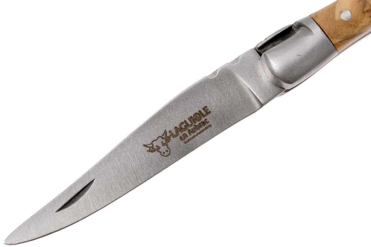 Laguiole En Aubrac Navaja 7 Cm De Madera De Olivo, L0207OLI-SSB1 - Imagen 3