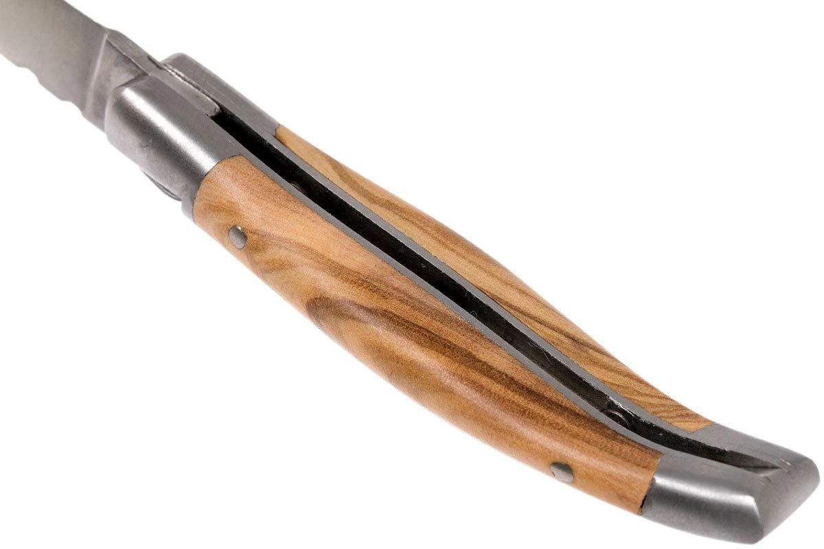 Laguiole En Aubrac Navaja 7 Cm De Madera De Olivo, L0207OLI-SSB1 - Imagen 5