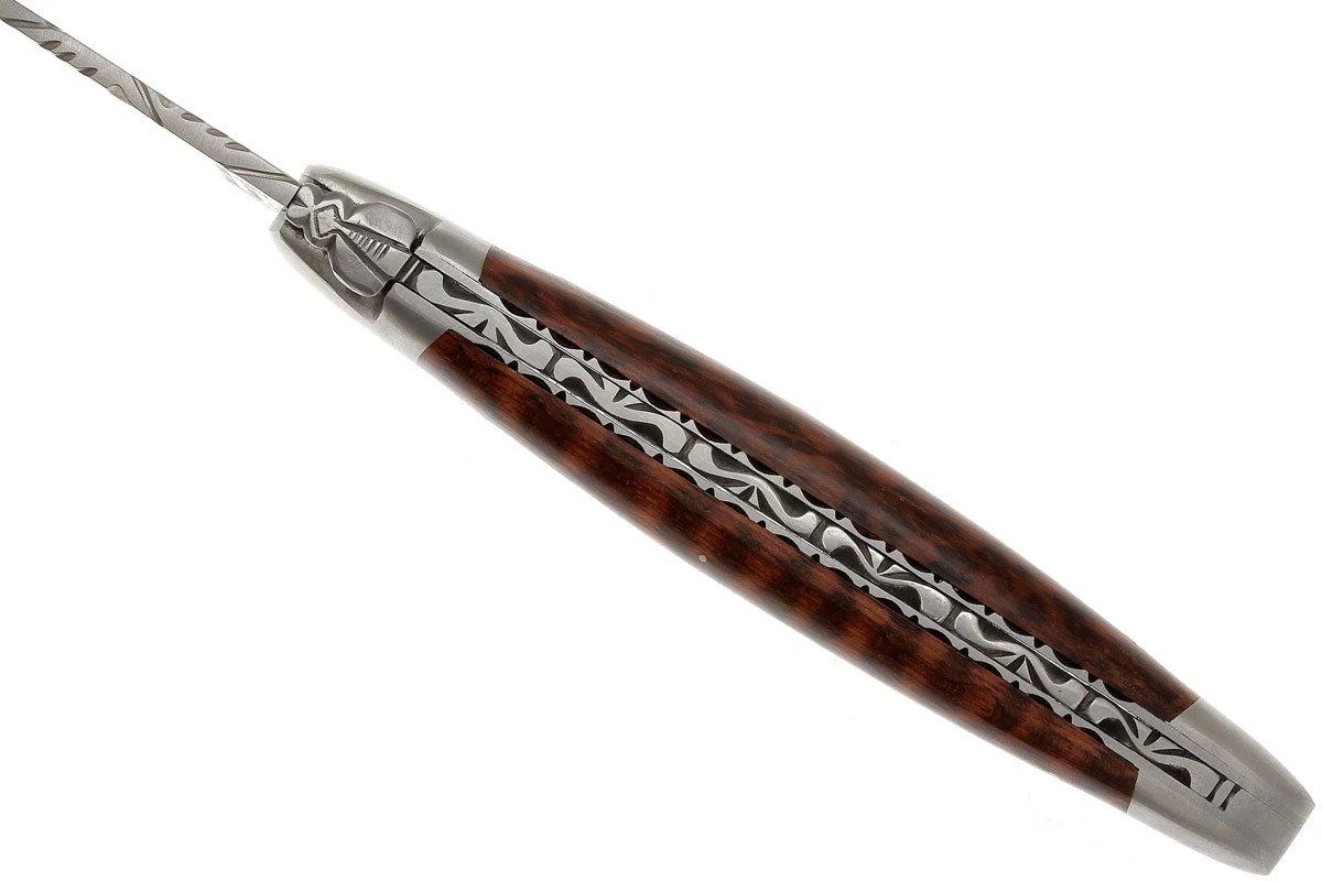 Laguiole En Aubrac HP 12cm Snakewood Limado A Mano L0212AMH-FSI1 - Imagen 6