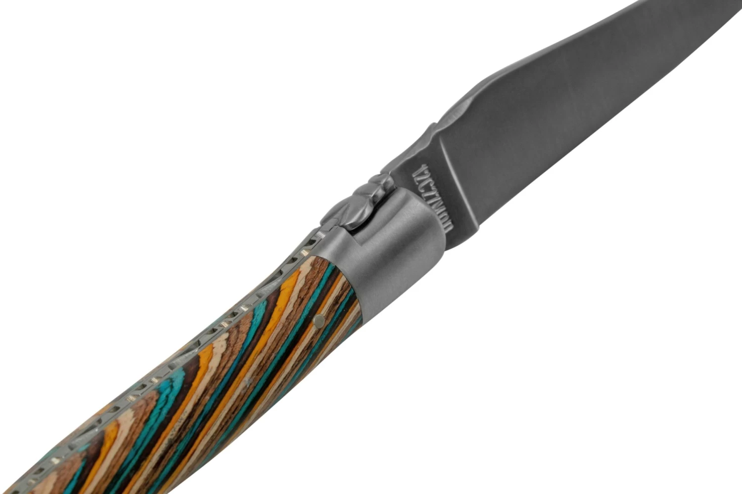 Laguiole En Aubrac Samba Brown L0212SAMIF Madera De Samba Marr贸n, Mate, 12 Cm - Imagen 6