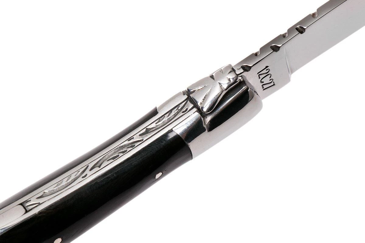 Laguiole En Aubrac 12 Cm Navaja Con Sacacorchos De Cuerno, L0312CPI-SSI1 - Imagen 7