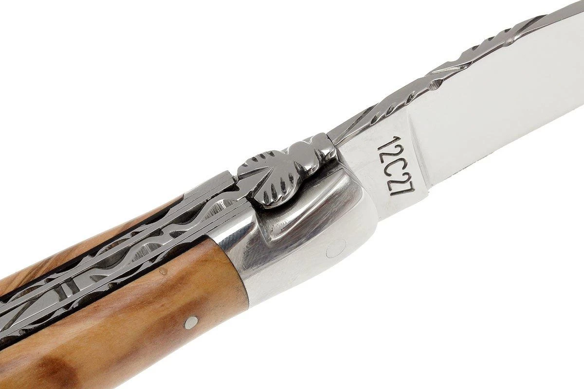 Laguiole En Aubrac 12cm Double Plates, Olive Burl Limado A Mano, L0712LLI-FSJ1 - Imagen 4