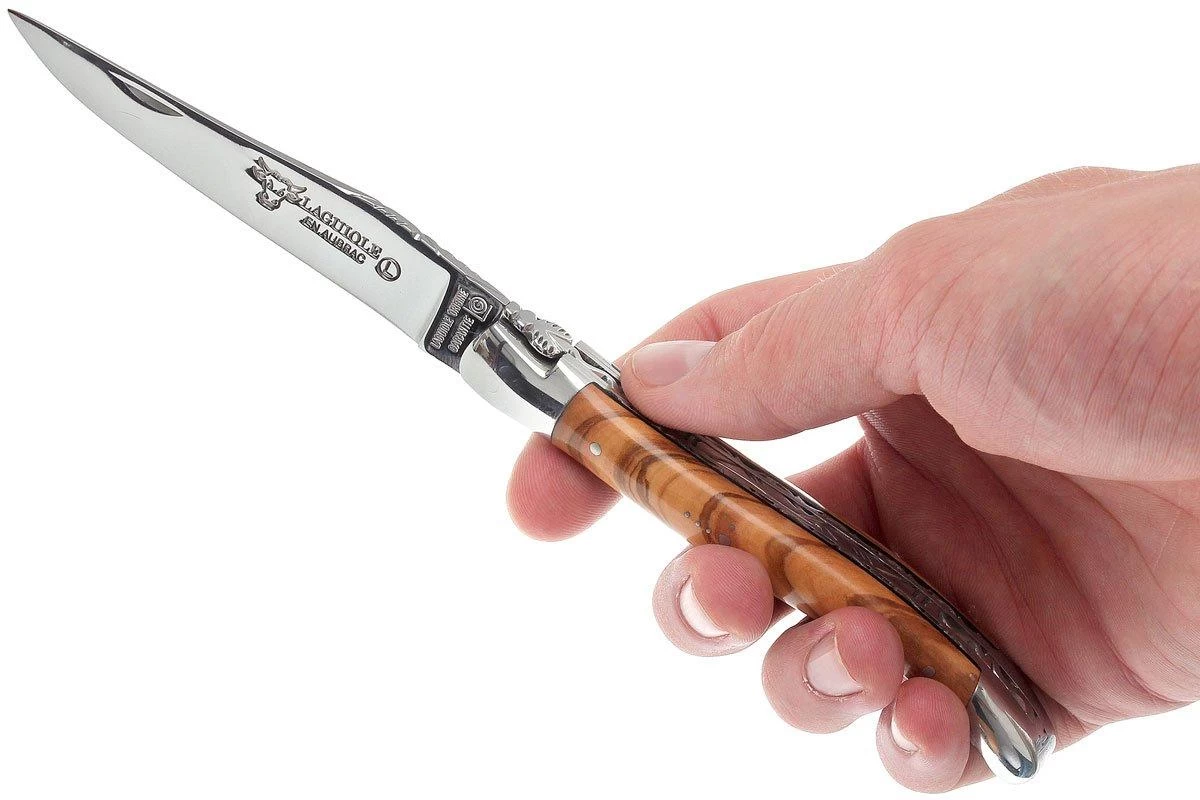 Laguiole En Aubrac 12cm Double Plates, Olive Burl Limado A Mano, L0712LLI-FSJ1 - Imagen 7