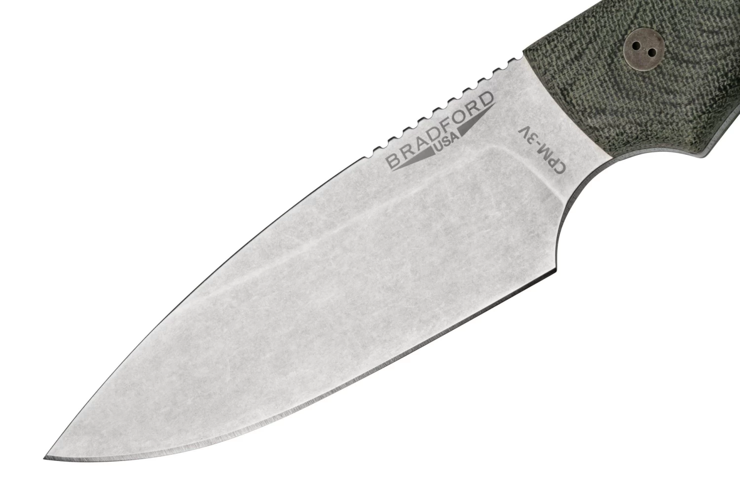 Bradford Guardian 4, 3D Black Micarta, CPM-3V Sabre Stonewashed 4S-101-3V - Imagen 3