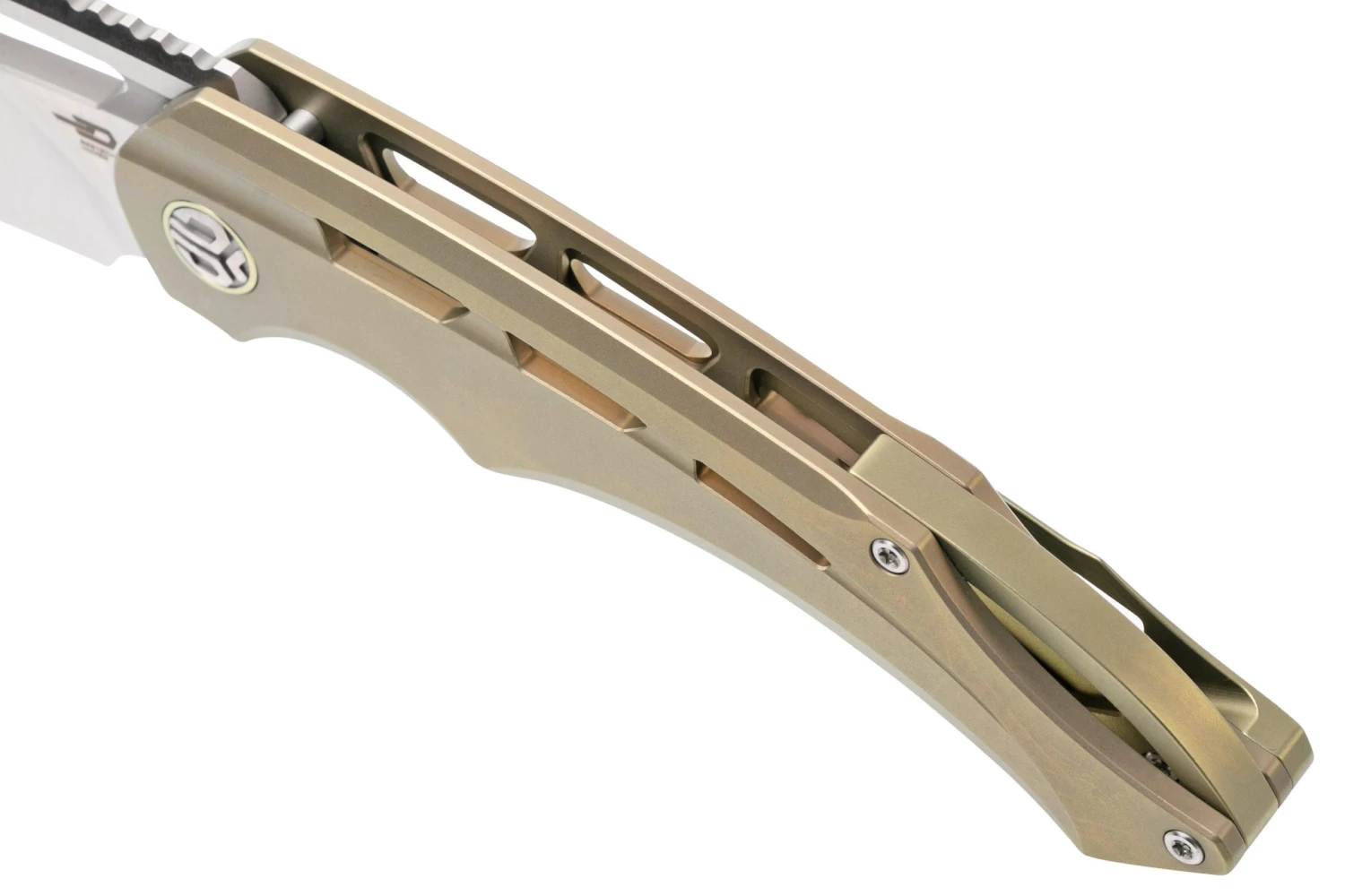 Bestech Fairchild BT2202D Satin, Gold Titanium Navaja - Imagen 7