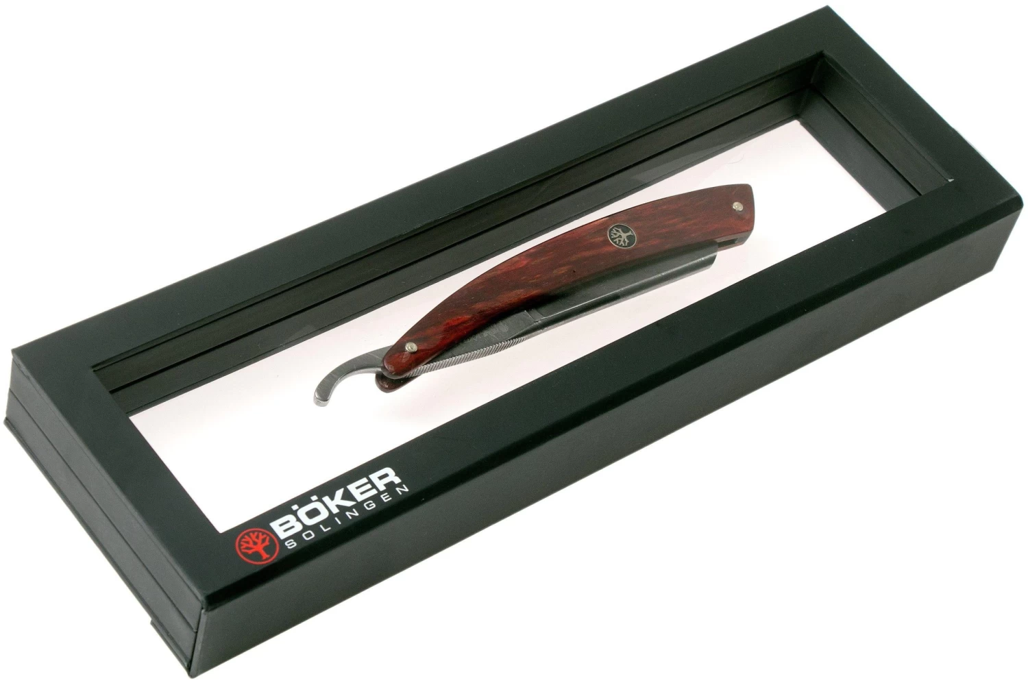 Böker Manufaktur Damascus Curly Birch 140610DAM Navaja De Afeitar - Imagen 7