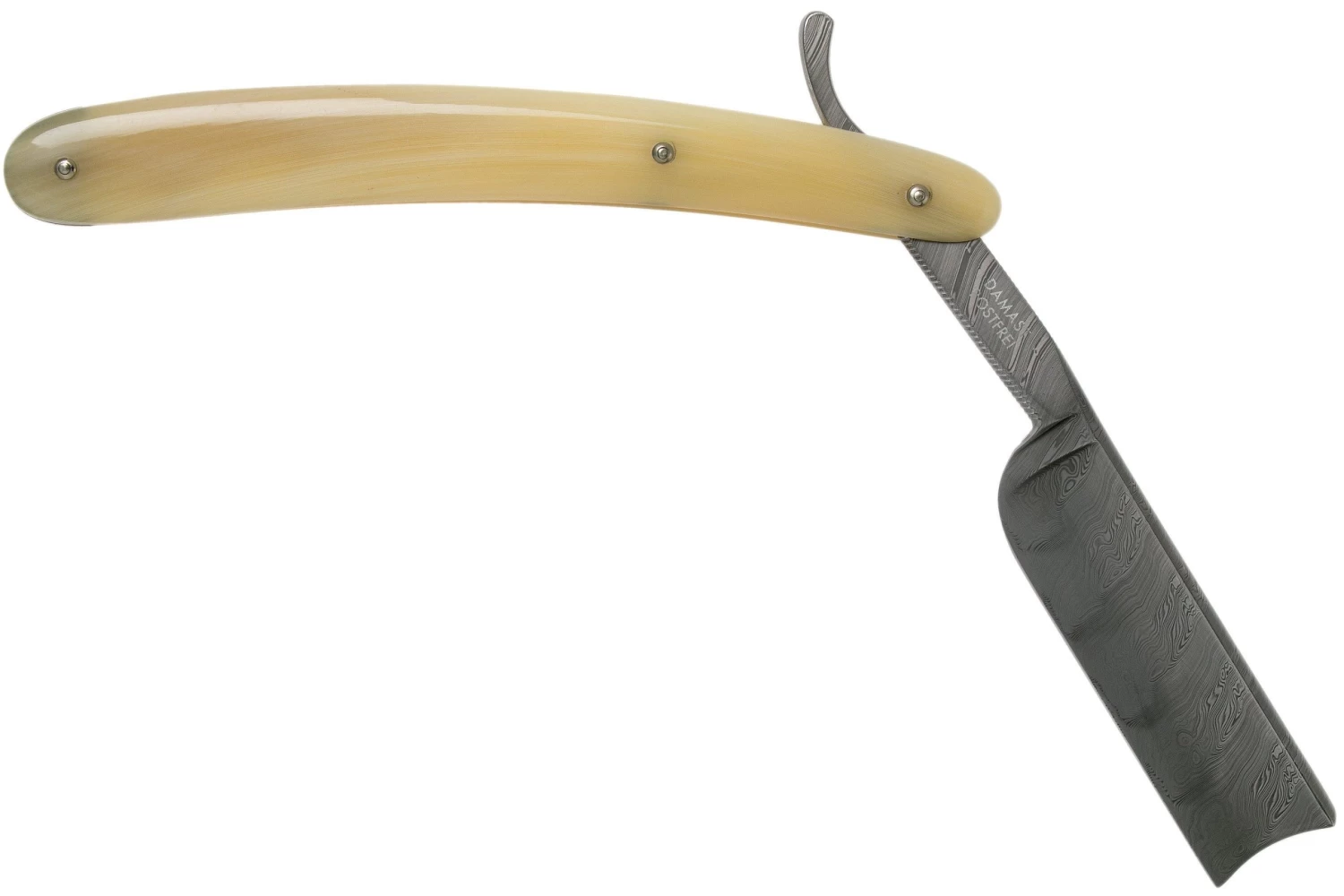 Böker Manufaktur Damascus Horn Navaja De Afeitar 140623DAM - Imagen 2