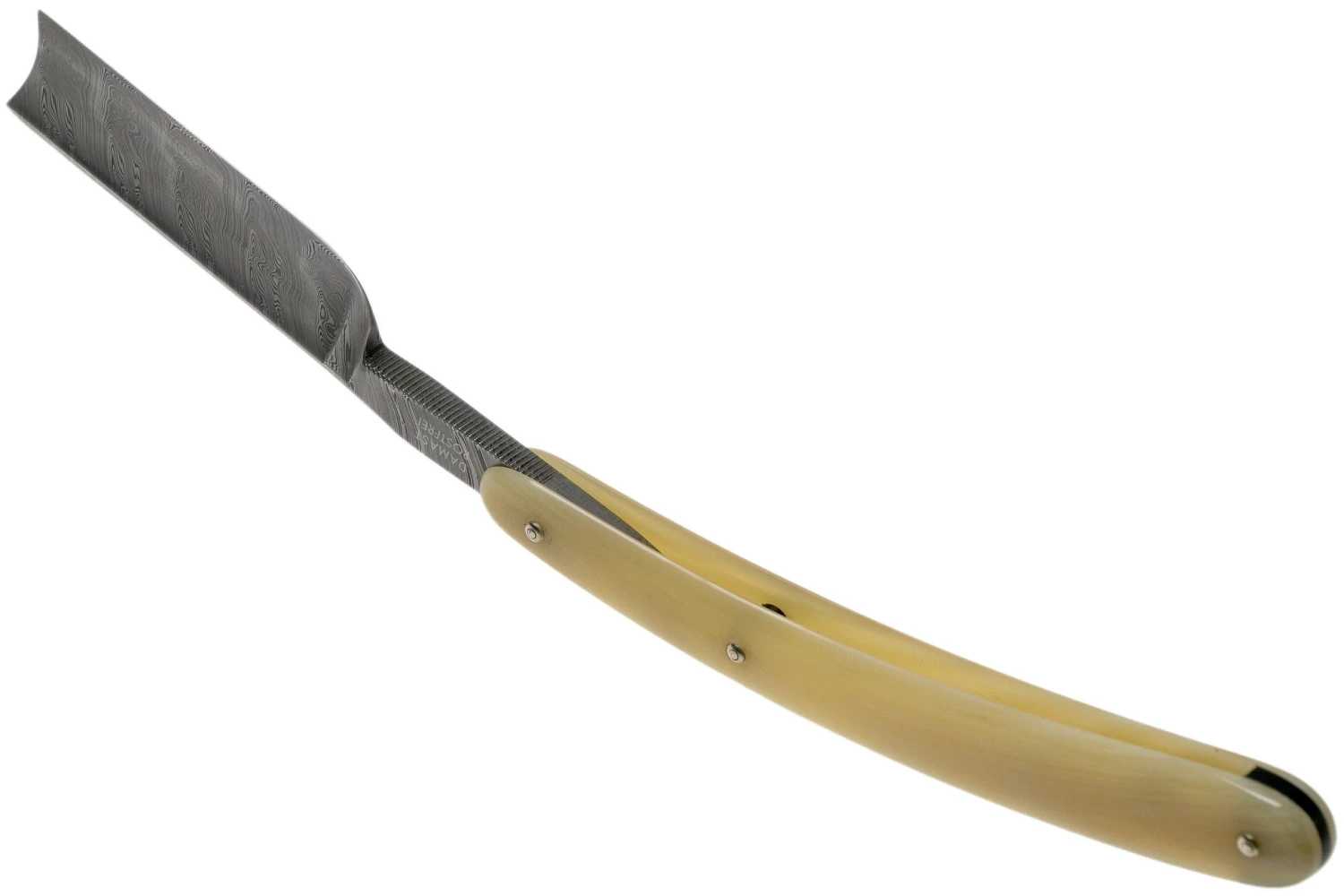Böker Manufaktur Damascus Horn Navaja De Afeitar 140623DAM - Imagen 4