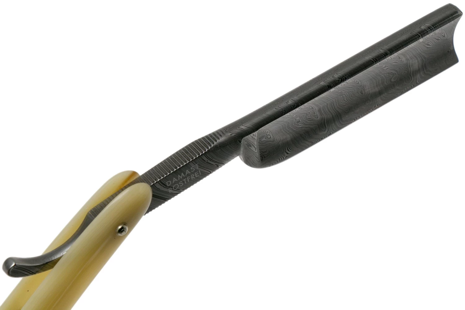 Böker Manufaktur Damascus Horn Navaja De Afeitar 140623DAM - Imagen 5