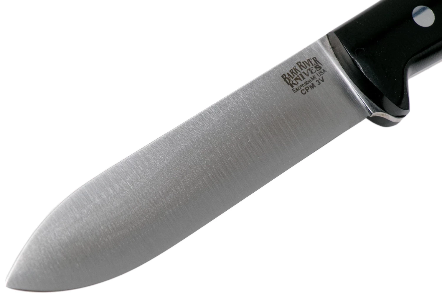Bark River Kephart 5” CPM 3V, Black Canvas Micarta Cuchillo Bushcraft - Imagen 3