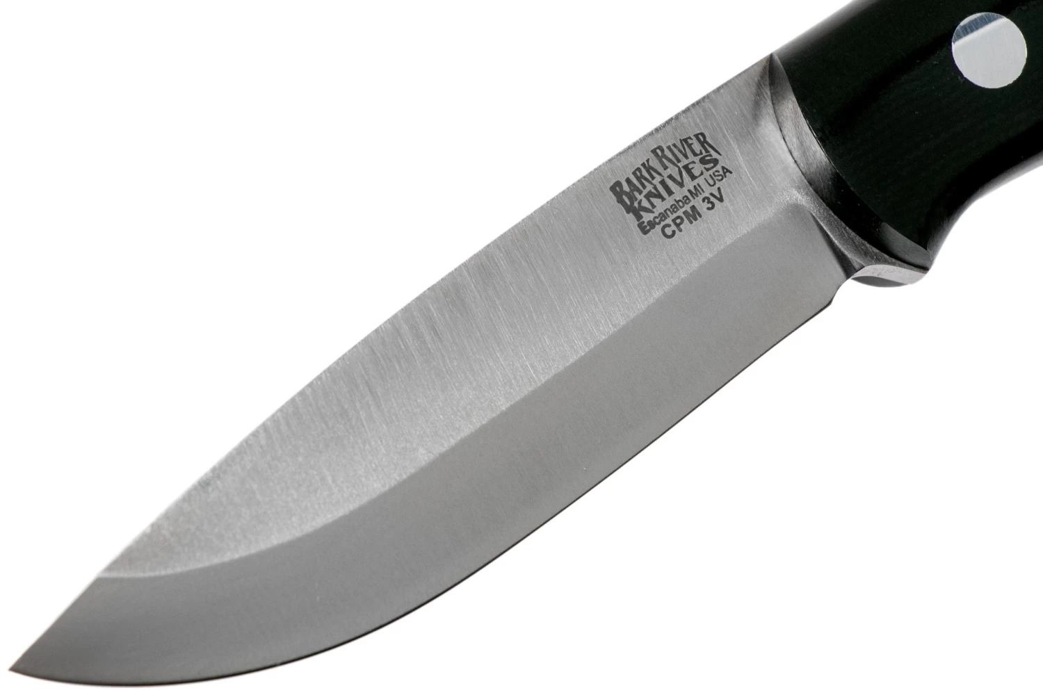 Bark River Bushcrafter I CPM 3V, Black Canvas Micarta - Imagen 3