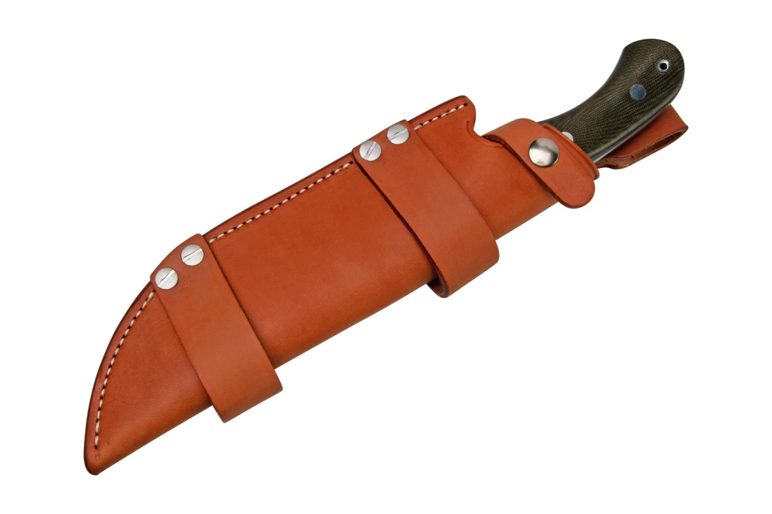 Bark River Trakker A2 Green Canvas Micarta Cuchillo De Exterior - Imagen 6