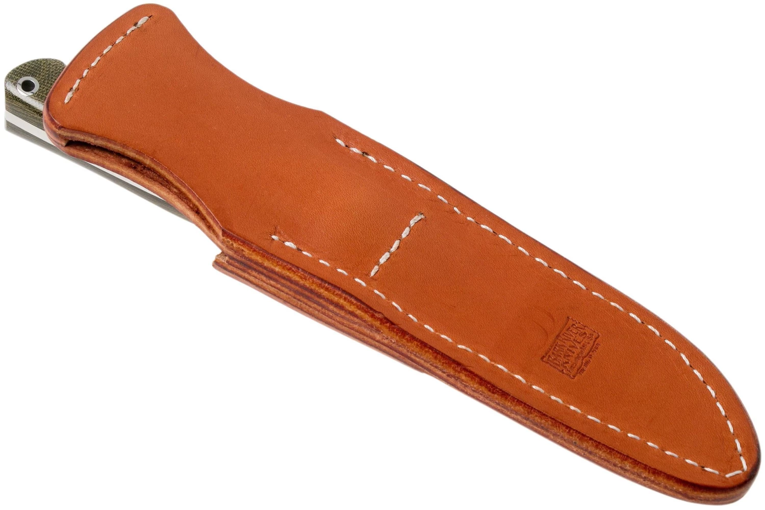 Bark River Gunny Hunter CPM S45VN, Green Canvas Micarta Cuchillo De Caza - Imagen 7