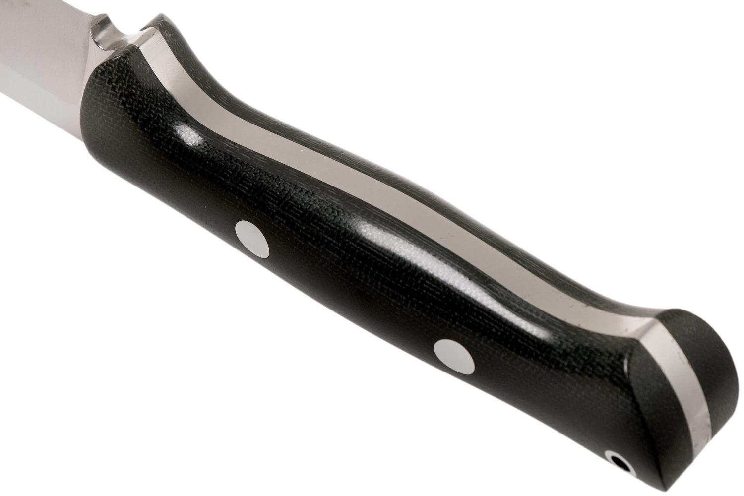 Bark River Bravo 1.2 A2 Black Canvas Micarta Rampless Cuchillo De Exterior - Imagen 4