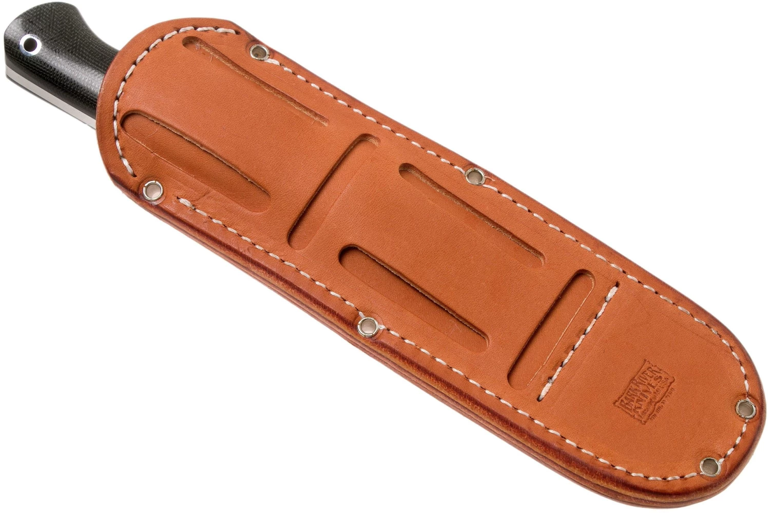 Bark River Bravo 1.2 A2 Black Canvas Micarta Rampless Cuchillo De Exterior - Imagen 7