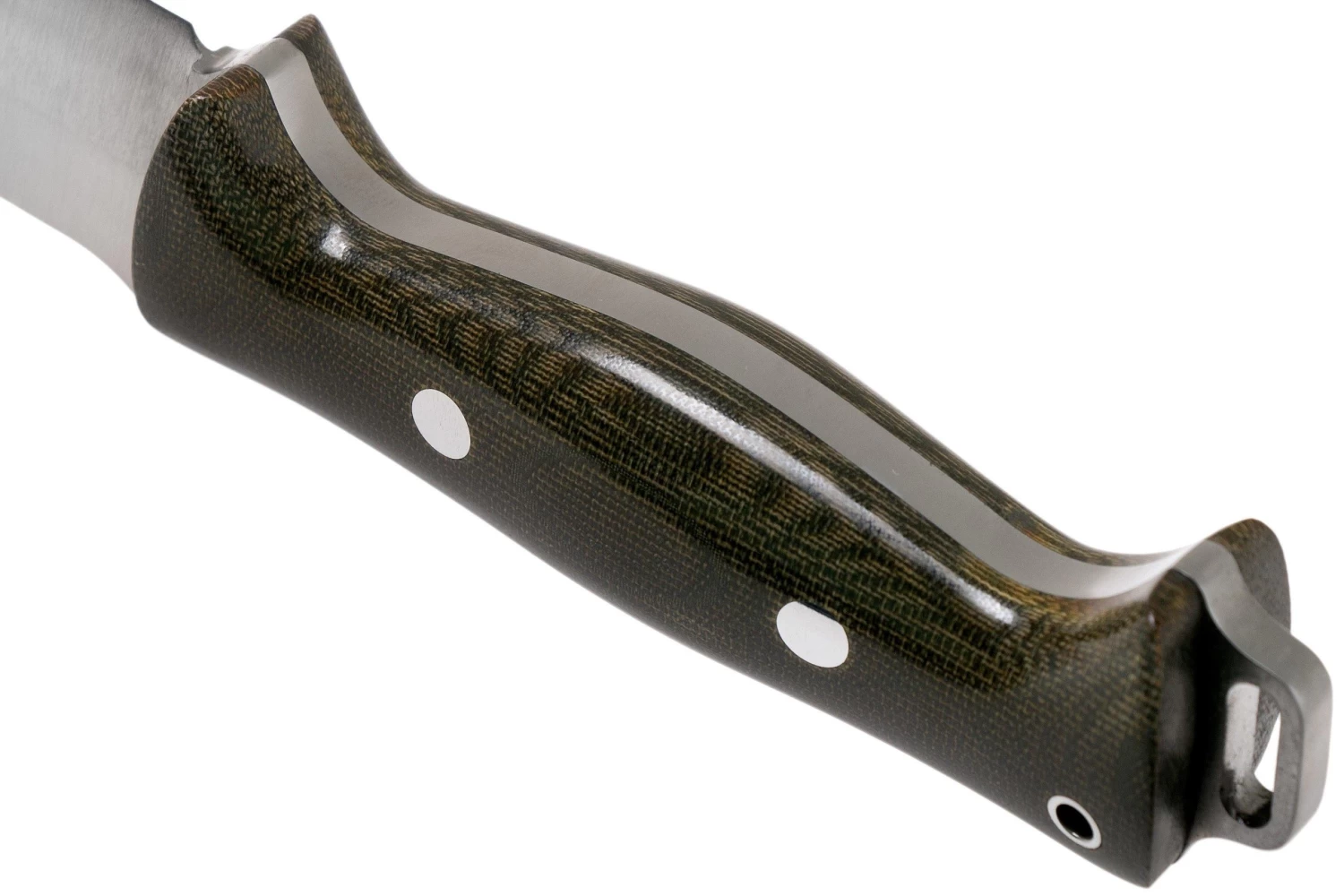 Bark River Bravo 2 CPM 3V, Green Canvas Micarta Cuchillo De Exterior - Imagen 4