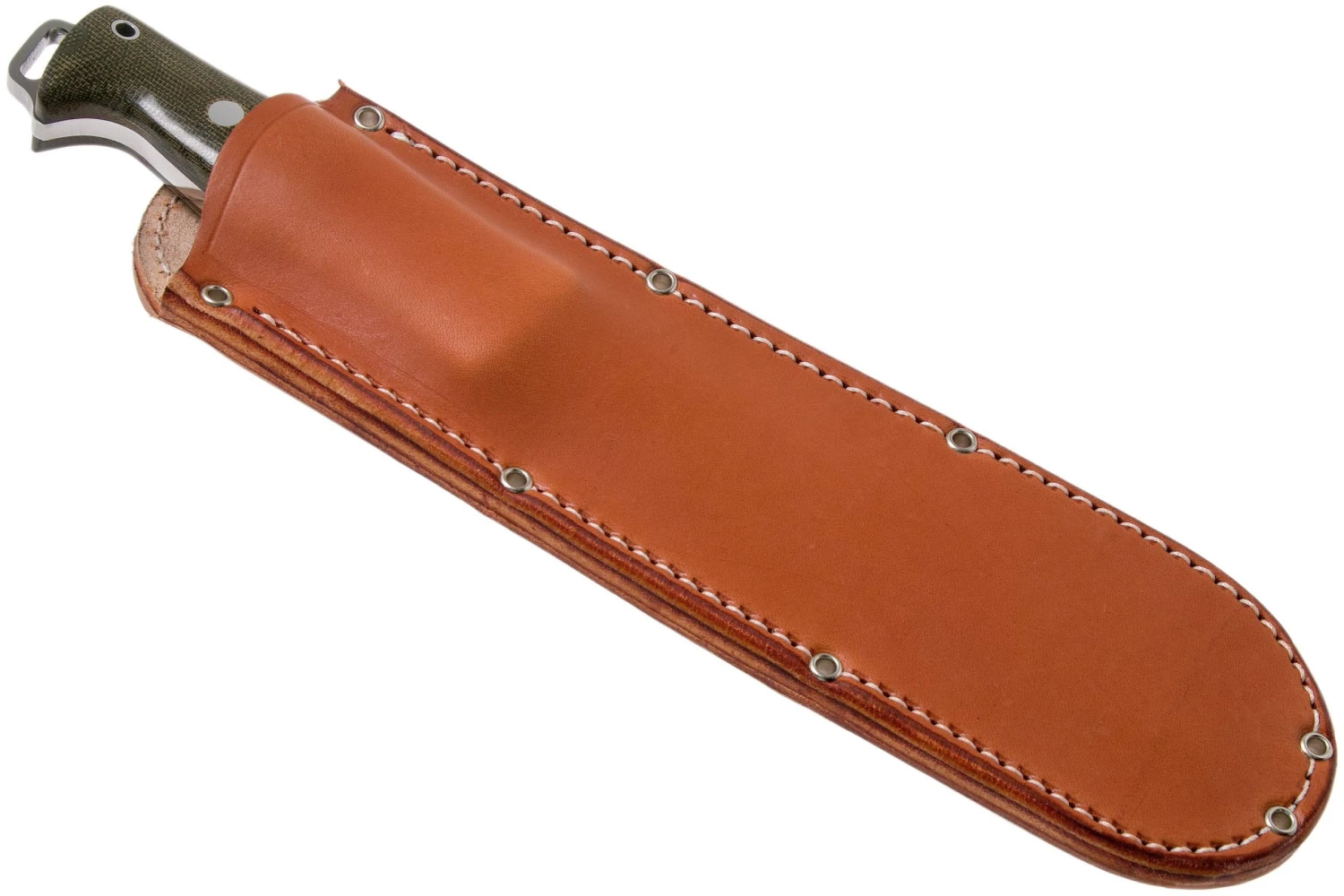 Bark River Bravo 2 CPM 3V, Green Canvas Micarta Cuchillo De Exterior - Imagen 6