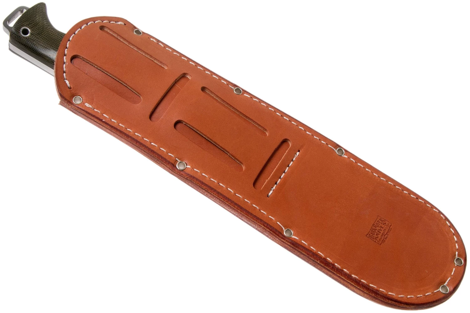 Bark River Bravo 2 CPM 3V, Green Canvas Micarta Cuchillo De Exterior - Imagen 7