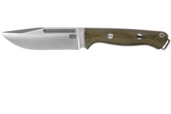 Bark River Bravo Squad Leader CPM 3V, Green Canvas Micarta