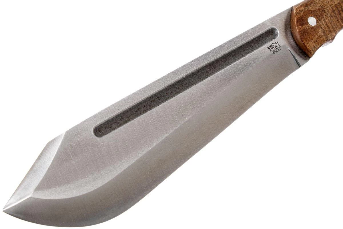 Bark River JX5 Vengeful 1 CPM 3V Dark Curly Maple Machete - Imagen 3