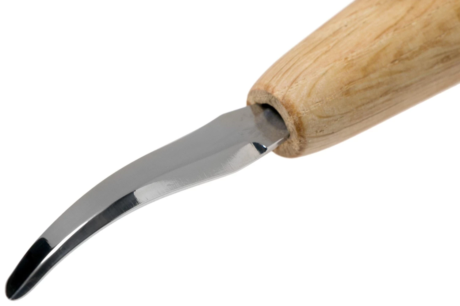 BeaverCraft Open Curve Hook Knife SK4S, Cuchillo Vaciador Para Diestros Con Funda - Imagen 3