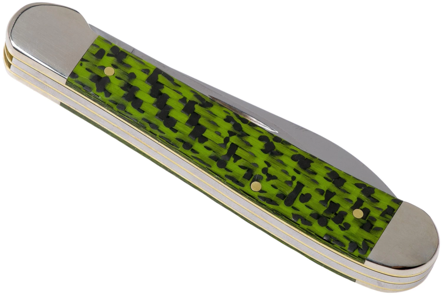 Case Copperhead Green & Black Carbon Fibre-G10 Weave Smooth, 50713, 10249W SS Navaja - Imagen 4