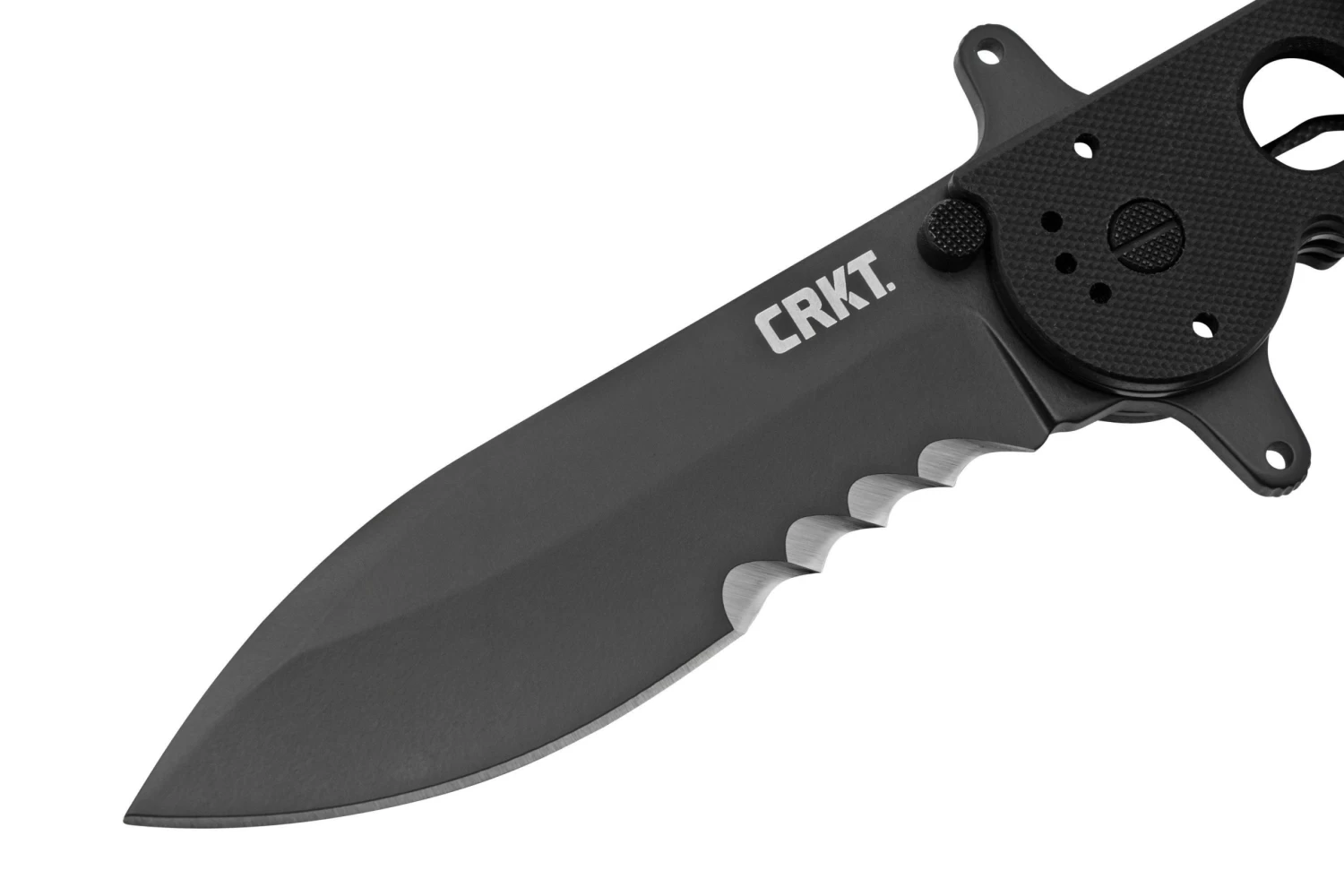 CRKT M21-14SFG, Acero 1.4116, G10 Negro, Veff Serrations, Navaja Táctica - Imagen 3
