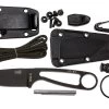 ESEE Izula Black IZULA-B-KIT Kit De Supervivencia Con Funda Y Firesteel