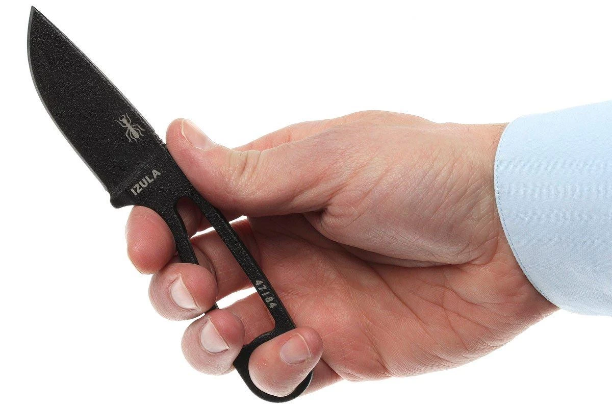 ESEE Izula Black IZULA-B-KIT Kit De Supervivencia Con Funda Y Firesteel - Imagen 5