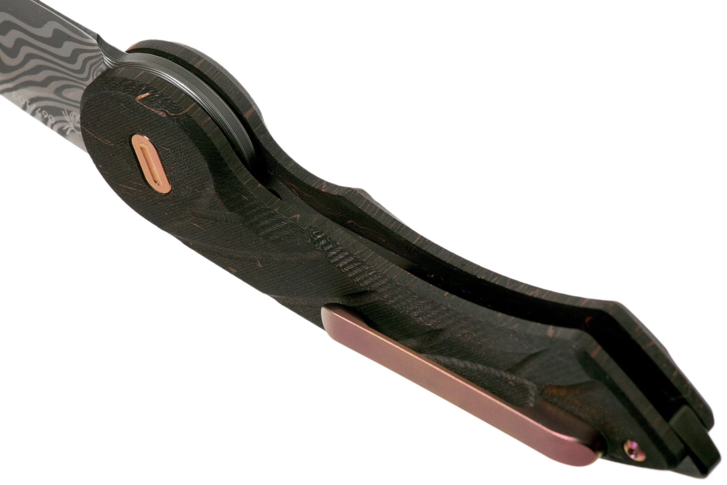 Fox Knives Radius FX-550 DCFR Damacore Space Coral Carbon Fibre Limited Edition Navaja - Imagen 5