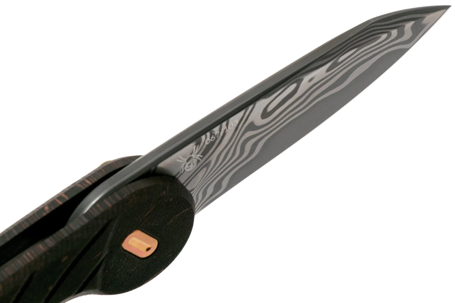 Fox Knives Radius FX-550 DCFR Damacore Space Coral Carbon Fibre Limited Edition Navaja - Imagen 6