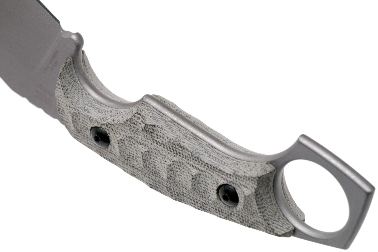 Fox Knives Monkey Thumper FX-633MOD OD Green Canvas Micarta Cuchillo Fijo, Ken Vehikite Design - Imagen 4