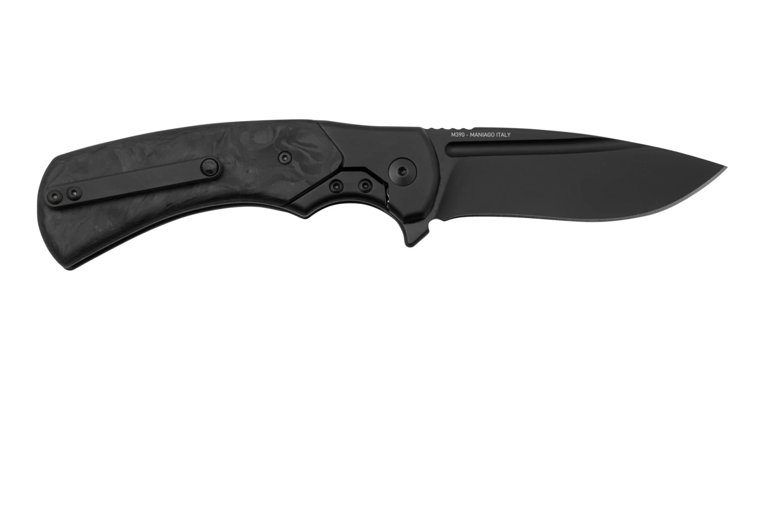 Fox 40 Years Anniversary Knife FX-F2017, M390, Titanium Marble Carbonfiber Navaja - Imagen 2