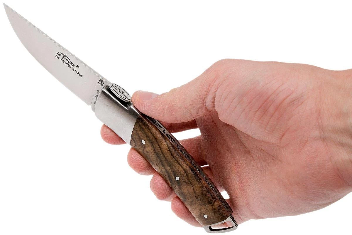 Le Thiers Gentleman Madera De Nogal T9NO Navaja Por Fontenille Pataud - Imagen 8