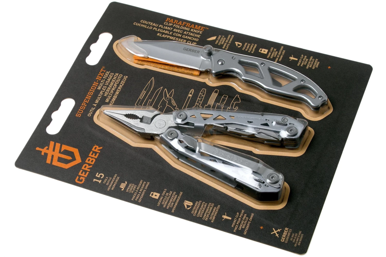 Gerber Suspension NXT Multi-Plier Y Paraframe Navaja 31-003871 Set De Regalo - Imagen 4