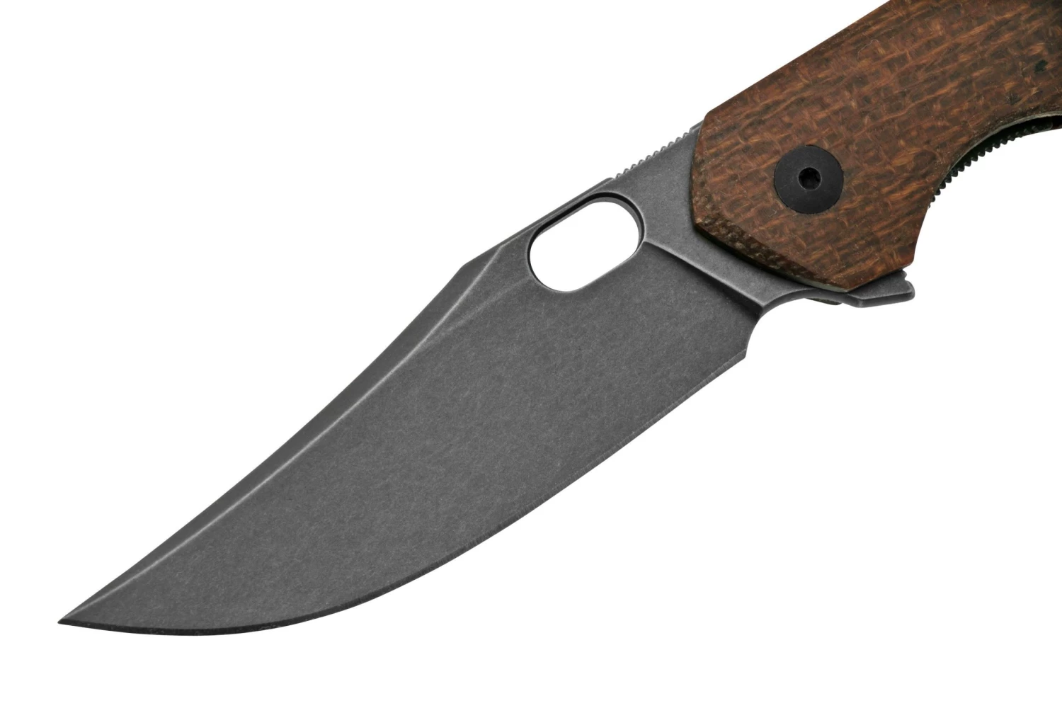 GiantMouse ACE Jutland Burlap Canvas Micarta PVD Vanadis 4E, Navaja - Imagen 3