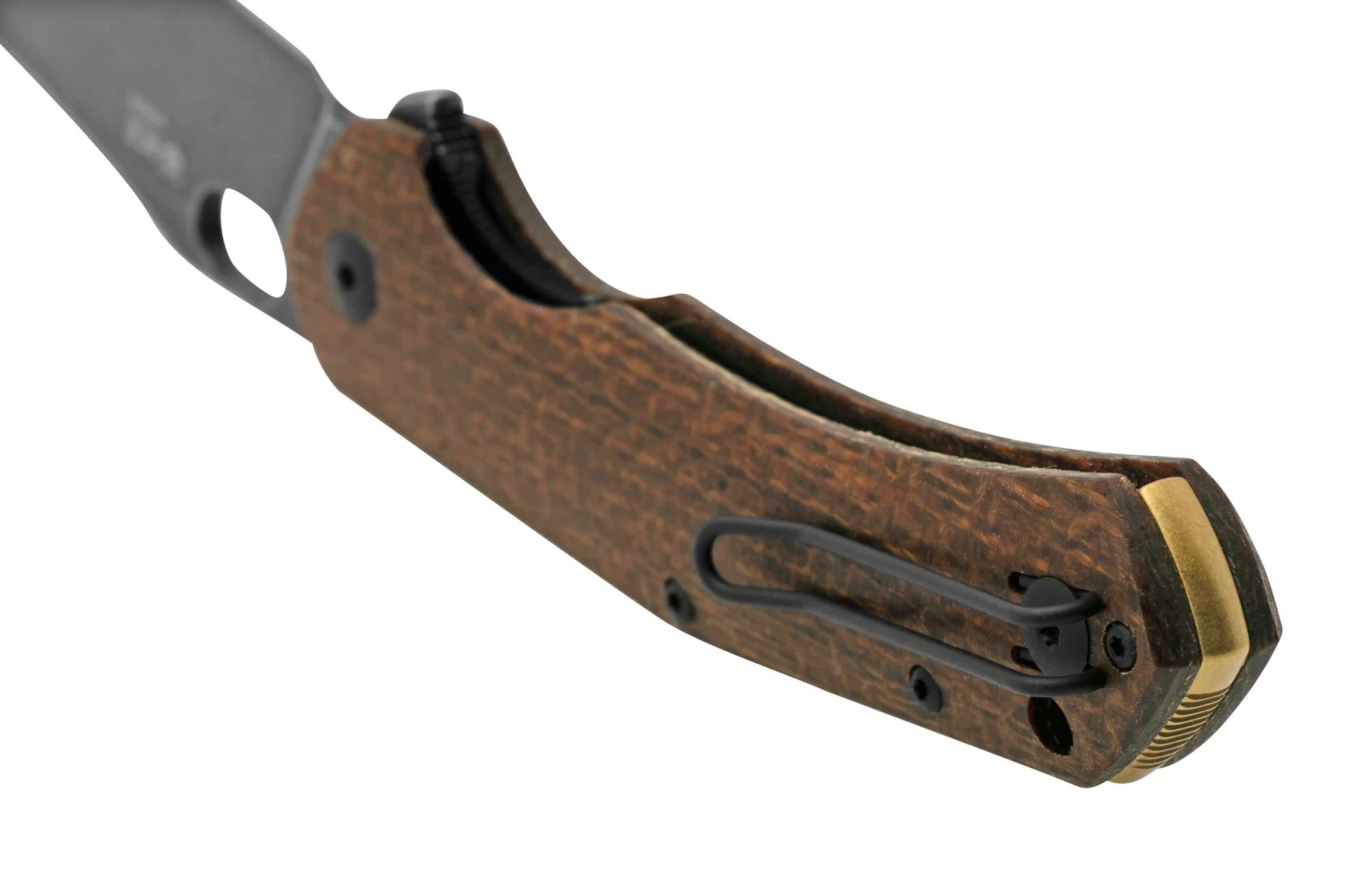 GiantMouse ACE Jutland Burlap Canvas Micarta PVD Vanadis 4E, Navaja - Imagen 4