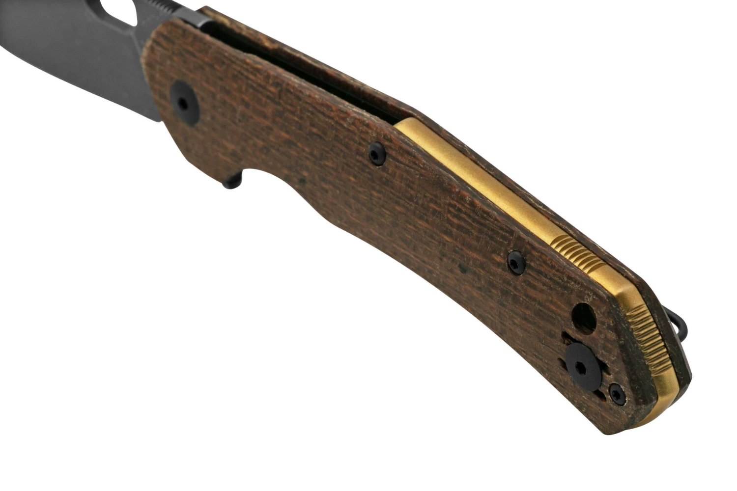 GiantMouse ACE Jutland Burlap Canvas Micarta PVD Vanadis 4E, Navaja - Imagen 7