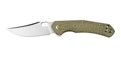 GiantMouse ACE Jutland Green Canvas Micarta Navaja, Ansø En Voxnaes Diseño