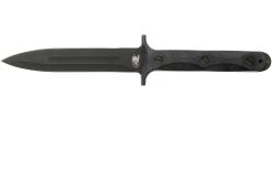 Rick Hinderer EK Dagger O1 Parkerized, Black Micarta Daga De Comando