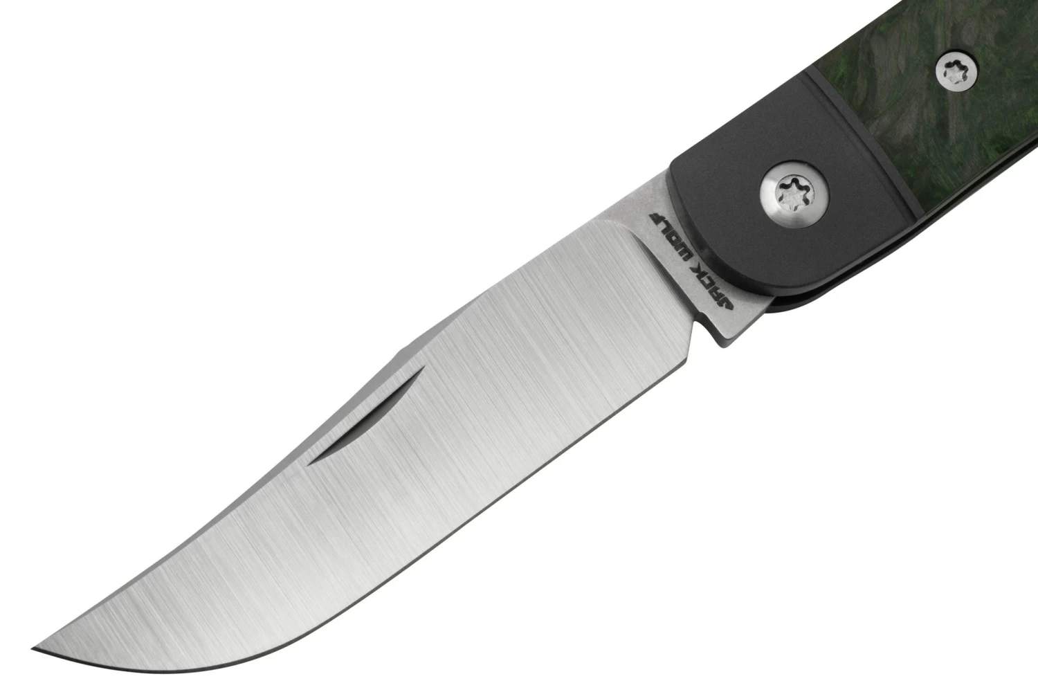 Jack Wolf Javelina Jack, JAVEL-01-DMGR, Fat Carbon Dark Matter Green Navaja Slipjoint - Imagen 3