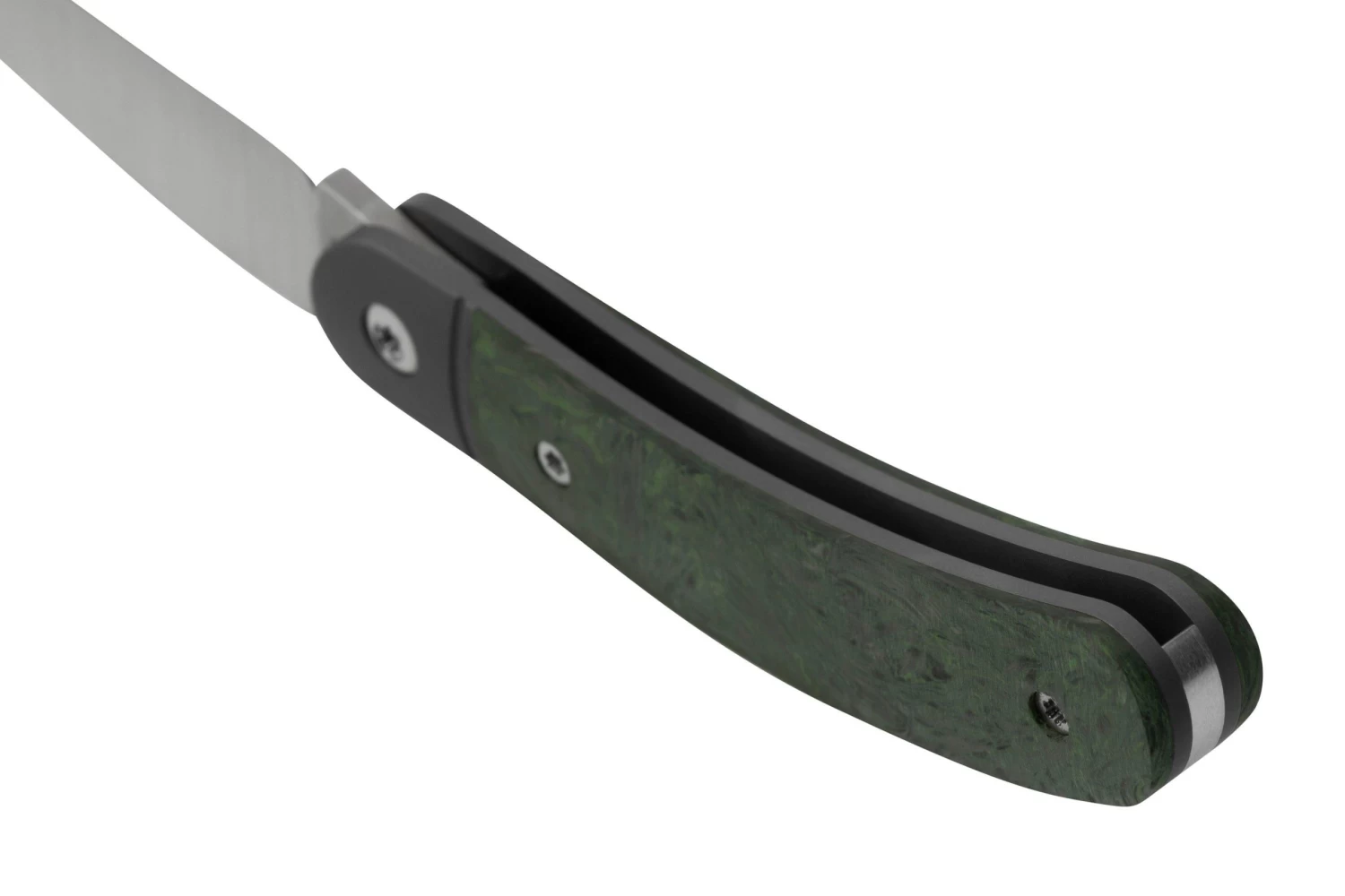 Jack Wolf Javelina Jack, JAVEL-01-DMGR, Fat Carbon Dark Matter Green Navaja Slipjoint - Imagen 4