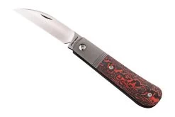 Jack Wolf Laid Back Jack LAIDB-02-FCLV Fat Carbon Lava Flow, Slipjoint Navaja