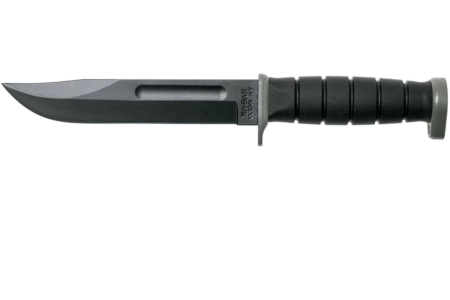 KA-BAR D2 Extreme Fighting Knife 1292, Borde Recto, Mango Kraton, Funda De Plástico