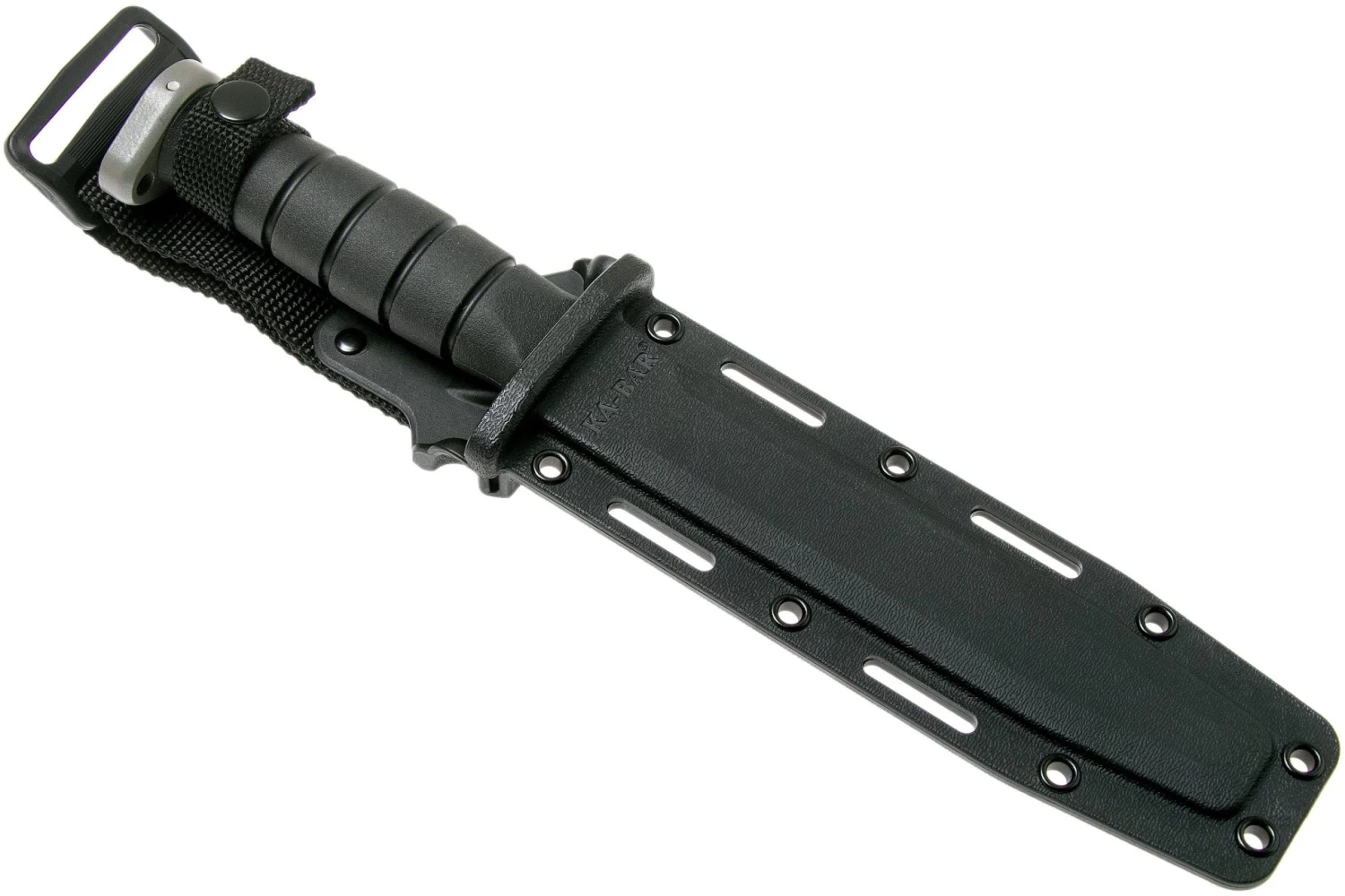 KA-BAR D2 Extreme Fighting Knife 1292, Borde Recto, Mango Kraton, Funda De Plástico - Imagen 6