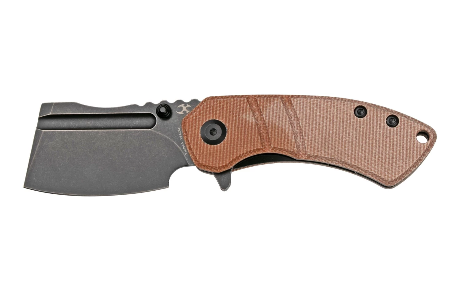 Kansept Korvid M T2030A5 Black, Brown Micarta G10 Navaja, Diseño Justin Koch
