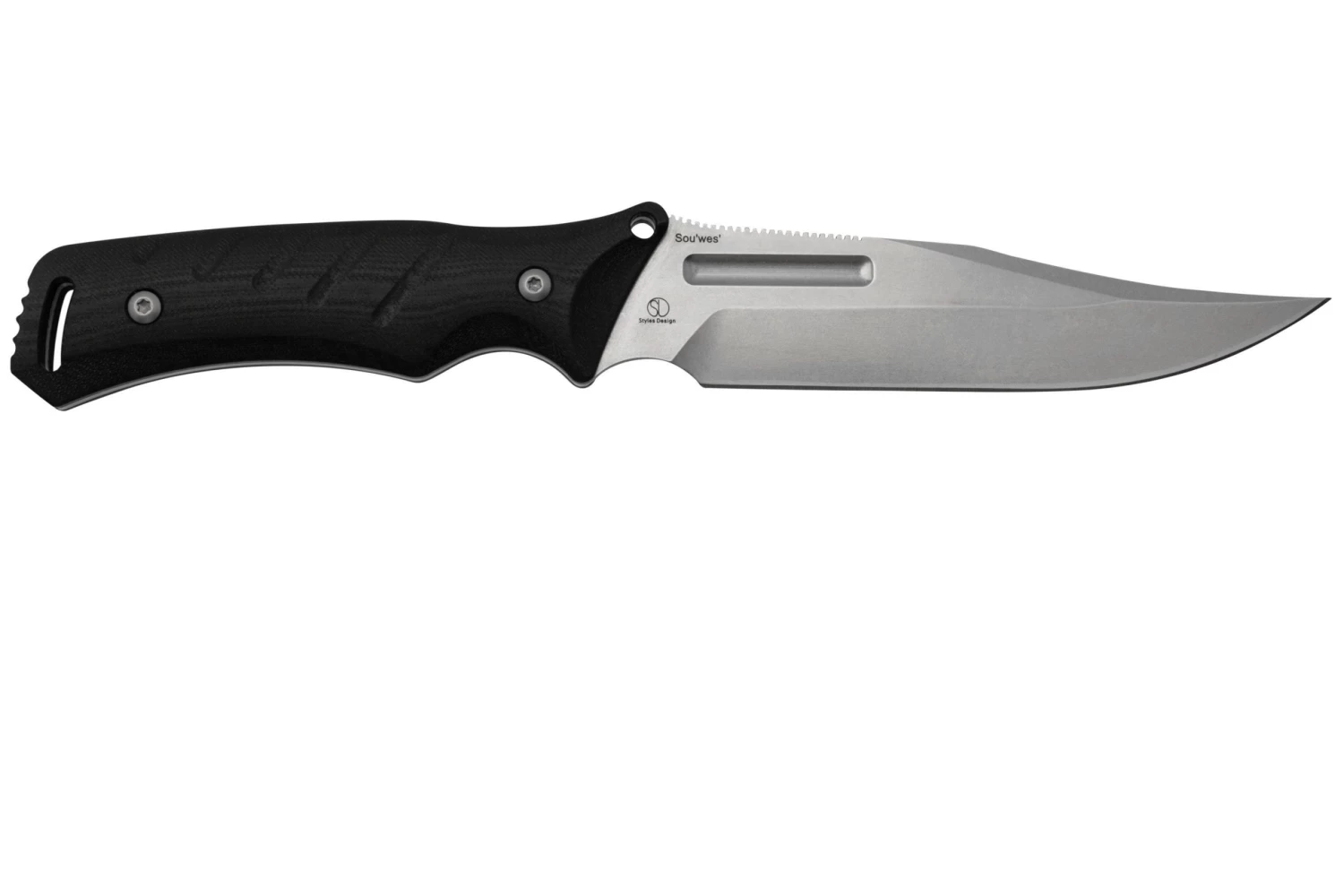 Kizer 1053A1 Sou'wes' 1053A1 Stonewashed D2, Black G10, Cuchillo De Caza, Diseño De Jonathan Style - Imagen 2