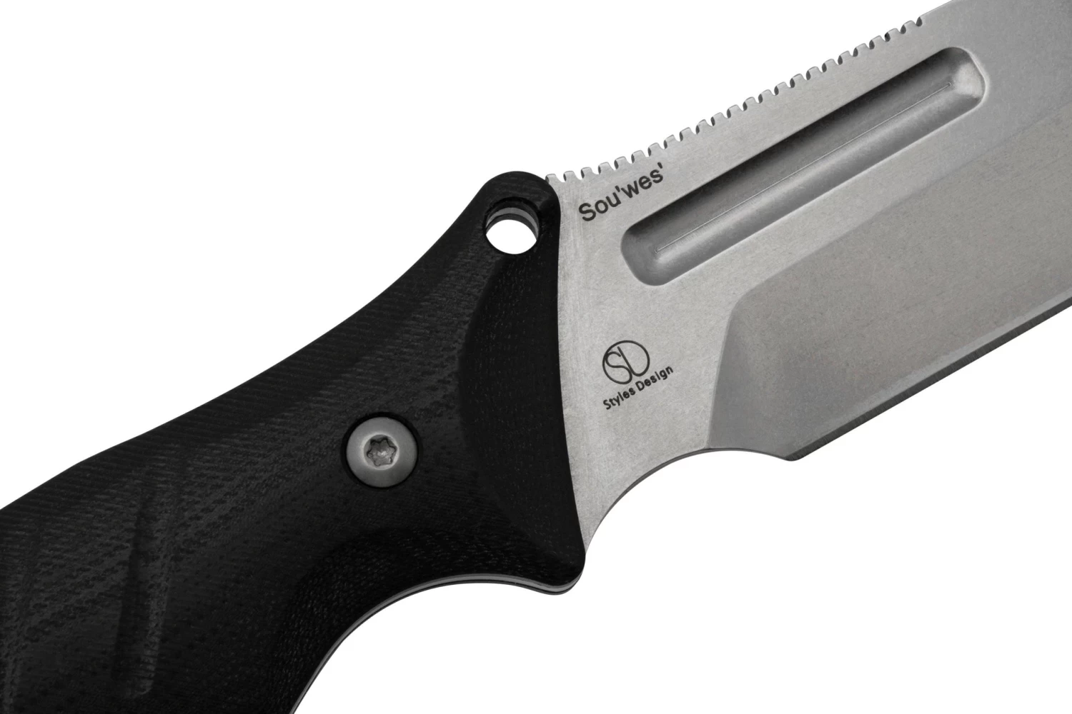 Kizer 1053A1 Sou'wes' 1053A1 Stonewashed D2, Black G10, Cuchillo De Caza, Diseño De Jonathan Style - Imagen 5