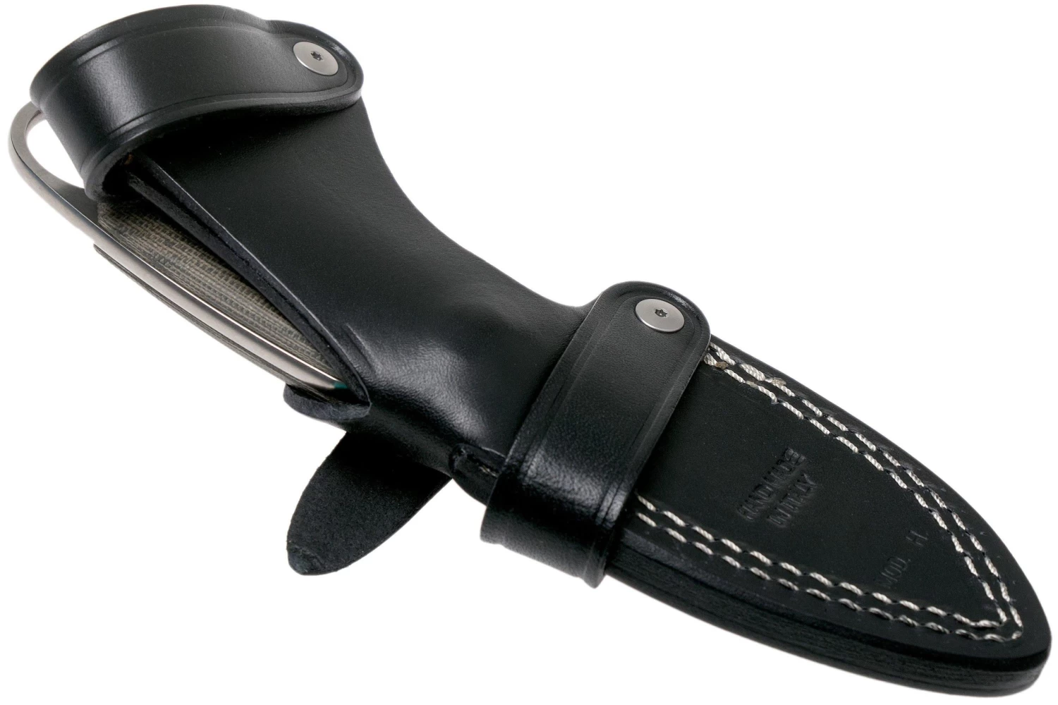 LionSteel H1 Skinner CVG Green Canvas Micarta Cuchillo Fijo, Tommaso Rumici Design - Imagen 7