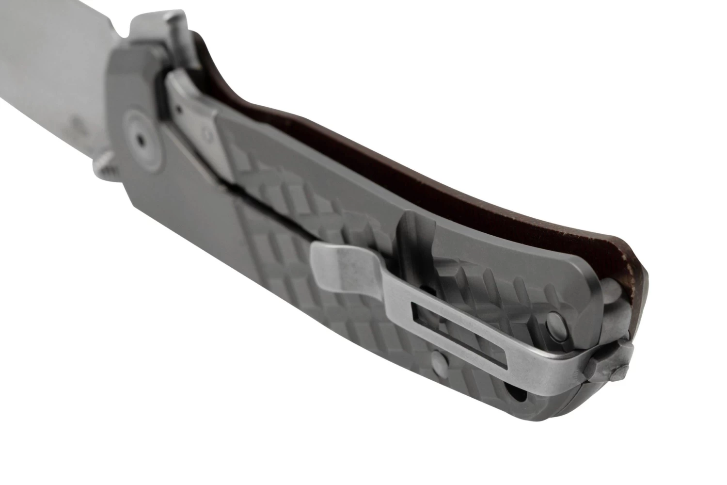 MKM Maximo MM-BUCT Burgundy Canvas Micarta Navaja, Diseño De Bob Terzuola - Imagen 4